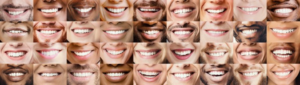 Several different photos of beautiful smiles